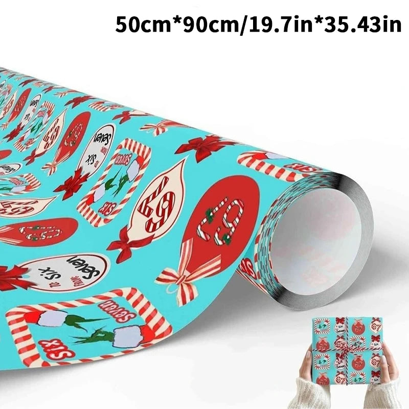 67 Christmas Wrapping Paper, 6 7 Wrapping Paper, 67 Funny Christmas Gift Wrap For Kids, Santa 67